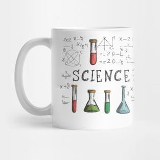 "Cosmic Ingenuity: Kids' Pencil Sketch" - Funny Science Nerd Mug